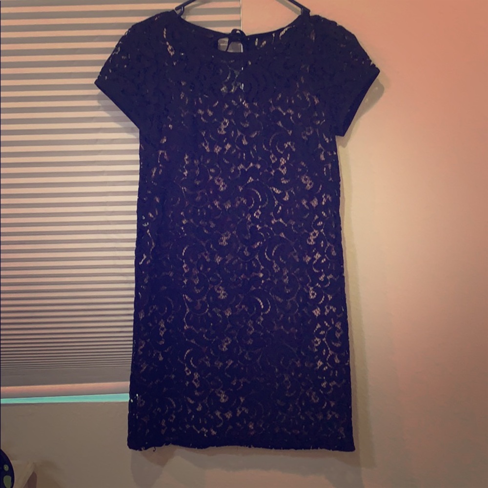Women Black Short Sleeve Dress